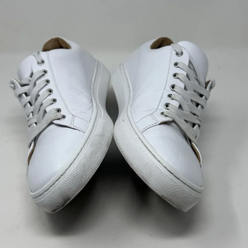 Thursday Boot Company White Leather Low-Top Sneakers